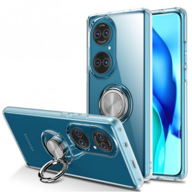 Huawei P50 duidelijk Single Ring Metal Case