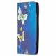 Flip Cover Huawei P50 Pro Gekleurde Vlinders