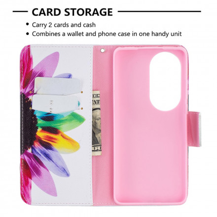 Huawei P50 Pro aquarel bloem case