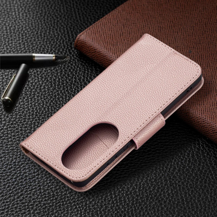 Huawei P50 Pro Case Litchi Schuine Flap