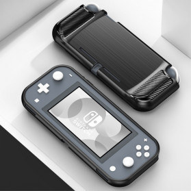 Nintendo Switch Lite Geborsteld Carbon Fiber Shell