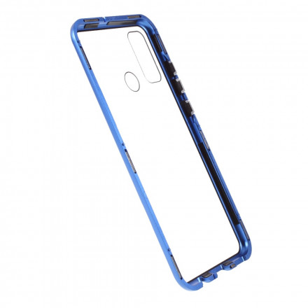 Huawei P Smart 2020 Case met metalen en dubbel gehard glas randen