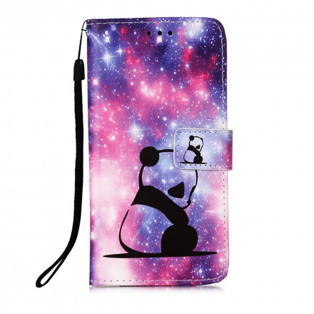 Housse Samsung Galaxy M12 / A12 Panda Galaxie Housse Samsung Galaxy M12 / A12 Panda Galaxie
