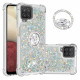 Samsung Galaxy A12 / M12 Glitter hoesje met standaard ring