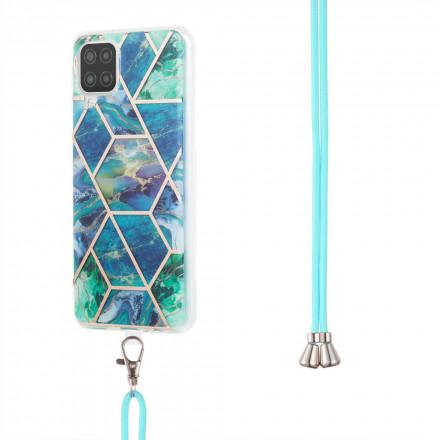Samsung Galaxy A12 / M12 Marble String Hoesje