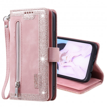 Samsung Galaxy A12 / M12 Contour versterkt etui met rits Samsung Galaxy A12 / M12 Contour versterkt etui met rits