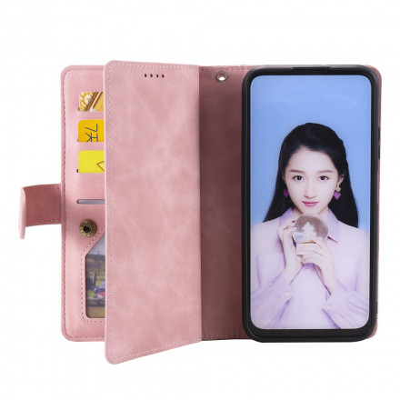 Samsung Galaxy A12 / M12 Contour versterkt etui met rits Samsung Galaxy A12 / M12 Contour versterkt etui met rits