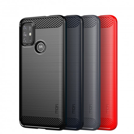 Moto G30 / Moto G10 Geborsteld Carbon Fiber Hoesje MOFI