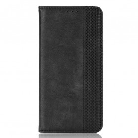 Vintage leer effect Moto G100 Flip Cover