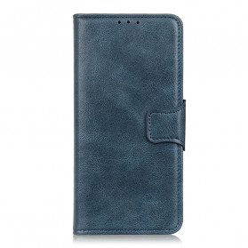 Case Oppo A54 5G / A74 5G Lederen Effect Omkeerbare Sluiting
