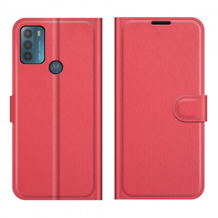 Moto G50 Cover Klassiek Lychee Effect