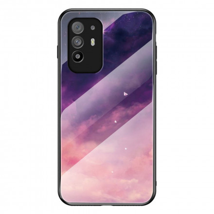 Oppo A94 5G Premium kleuren getemperd glas case