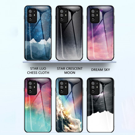 Oppo A94 5G Premium kleuren getemperd glas case