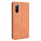 Sony Xperia 10 III Lederen Effect Flip Cover
