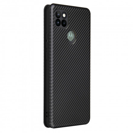Moto G9 Power Silicone Carbon Flip Cover