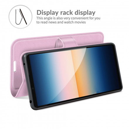 Sony Xperia 10 III Kunstlederen Klassieke Hoesje