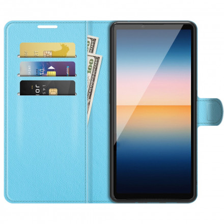 Sony Xperia 10 III Kunstlederen Klassieke Hoesje