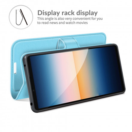 Sony Xperia 10 III Kunstlederen Klassieke Hoesje