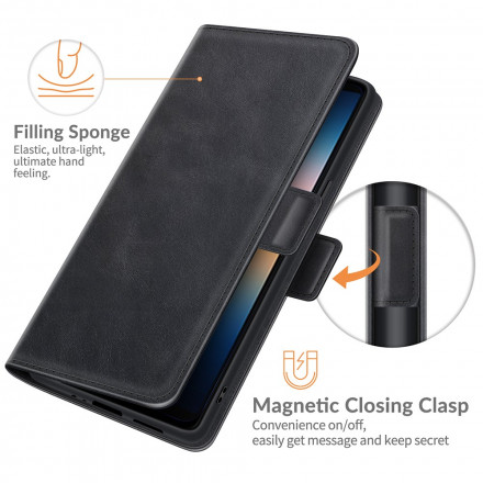 Sony Xperia 10 III Dubbele Flap Classic Hoesje