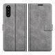 Sony Xperia 10 III Slim Lederen Effect Hoesje Sony Xperia 10 III Slim Lederen Effect Hoesje