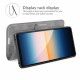 Sony Xperia 10 III Slim Lederen Effect Hoesje Sony Xperia 10 III Slim Lederen Effect Hoesje