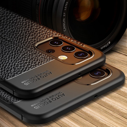 Samsung Galaxy A32 4G Lederen Hoesje Lychee Effect Dubbele Lijn