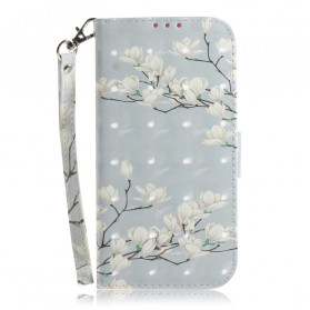 Moto G9 Play Hoesje met bloemenband