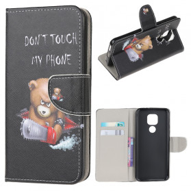 Moto G9 Play Hoesje Gevaarlijke Beer