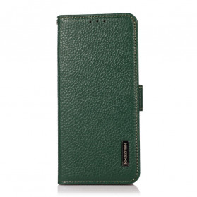 Samsung Galaxy A32 4G Lederen Hoesje Litchi KHAZNEH RFID