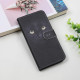 Samsung Galaxy A22 5G zwart Cat Eye hoesje met riem