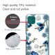 Samsung Galaxy A22 5G duidelijk geval vlinders en bloemen Retro