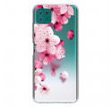 Samsung Galaxy A22 5G Hoesje Kleine Roze Bloemen