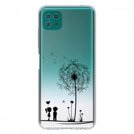 Samsung Galaxy A22 5G Paardebloem Love Hoesje