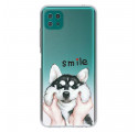 Samsung Galaxy A22 5G Glimlach Hond Hoesje
