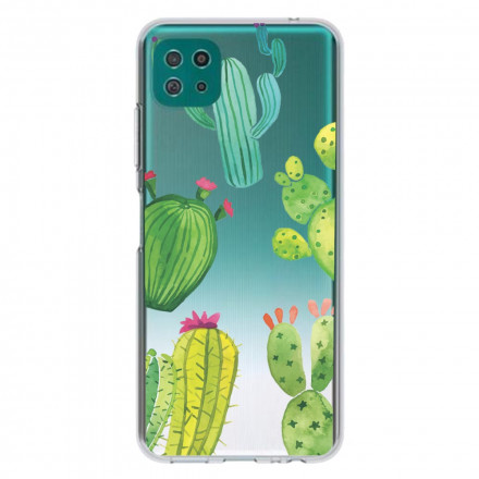 Samsung Galaxy A22 5G Cactus Waterverf Hoesje