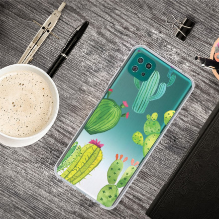 Samsung Galaxy A22 5G Cactus Waterverf Hoesje