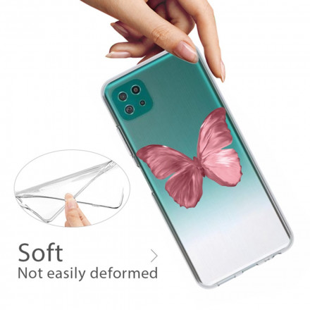 Samsung Galaxy A22 5G Flexibele Vlinders Hoesje