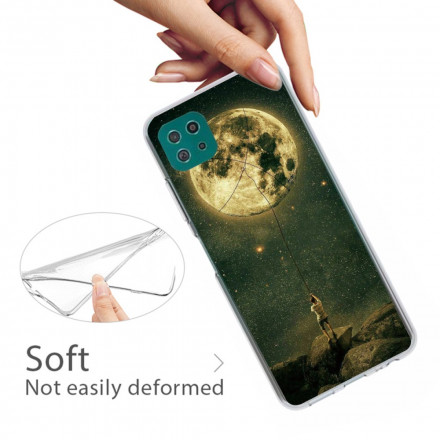 Samsung Galaxy A22 5G Flexibele Maan Man Hoesje