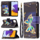 Samsung Galaxy A22 5G Zakje met rits Vlinders Art