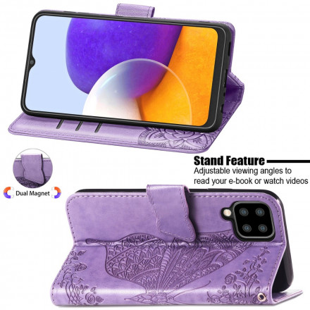 Samsung Galaxy A22 4G Half Vlinder Hoesje