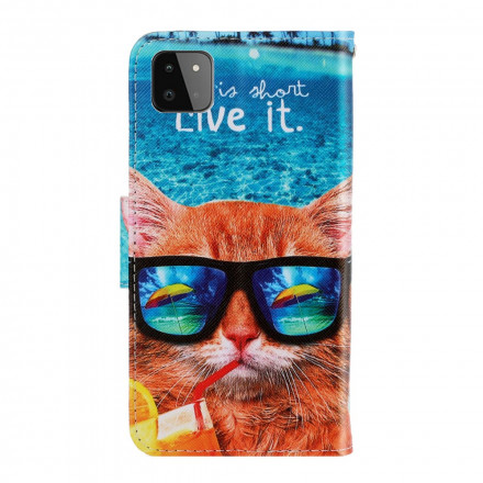 Samsung Galaxy A22 5G Cat Live It Strap Case