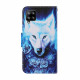 Samsung Galaxy A22 4G hoesje wolf wit