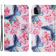 Samsung Galaxy A22 5G hoesje bloemen vlinders Lanyard