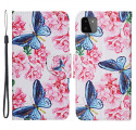 Samsung Galaxy A22 5G hoesje bloemen vlinders Lanyard