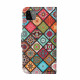 Samsung Galaxy A22 5G Patchwork Mandala's Hoesje met Koord