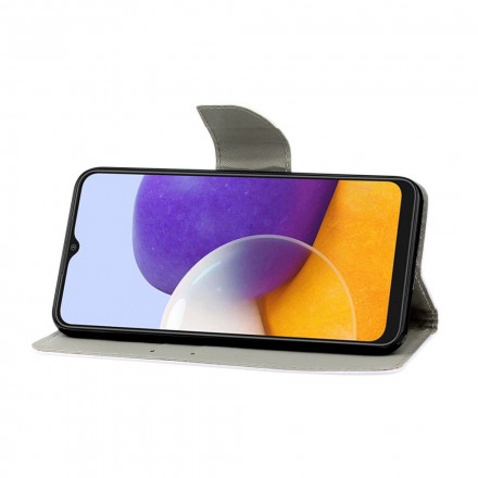 Samsung Galaxy A22 4G Precious Vlinder Strap Case