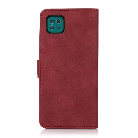 Samsung Galaxy A22 5G Lederen Effect Hoesje Fashion KHAZNEH