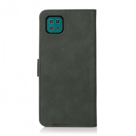 Samsung Galaxy A22 5G Lederen Effect Hoesje Fashion KHAZNEH