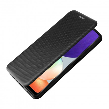 Flip cover Samsung Galaxy A22 4G Carbon Fibre