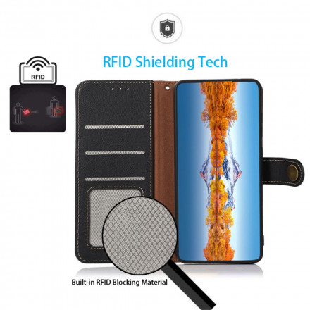 Samsung Galaxy A22 5G Echt lederen hoesje KHAZNEH RFID Samsung Galaxy A22 5G Echt lederen hoesje KHAZNEH RFID